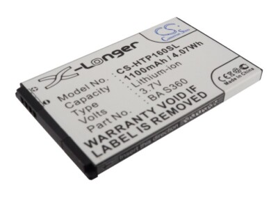 Ersatzakku - CS-HTP160SL - HTC Pure / TOPA160 - 3,7 Volt 1100mAh Li-Ion