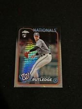 Jackson Rutledge 2024 Topps Chrome PRISM Washington Nationals #42 RC