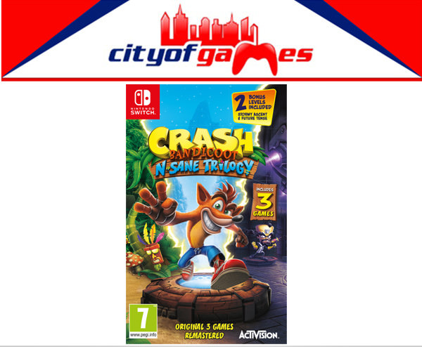 Crash Bandicoot Trilogy Nintendo Switch Game New Sealed