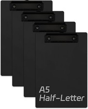 Small Clipboards 6" X 9" Mini Clipboards 4-Pack Half Letter Memo Size Clipboa...