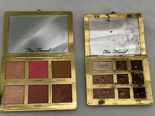 Too Faced Natural Face Blush Bronzer Palette Highlighter and Eye Shadow - Open - Picture 2 of 8