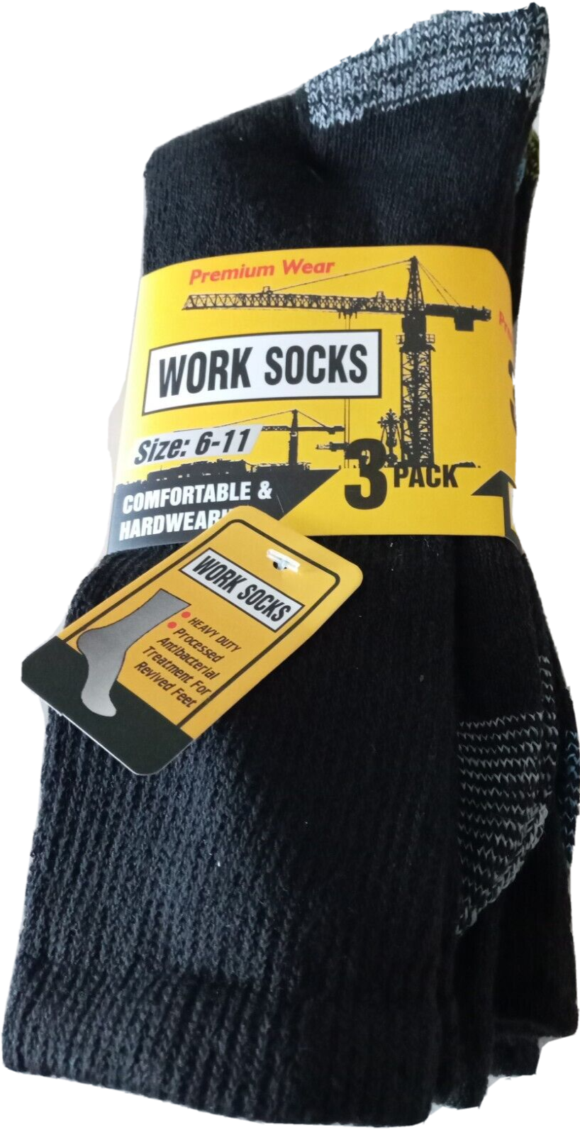 Bulk Buy 12 Pairs Of Mens Work Socks UK Size 611 Heavy Duty eBay