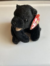 Ty Beanie Baby Cinders the Bear DOB  April 20, 2000