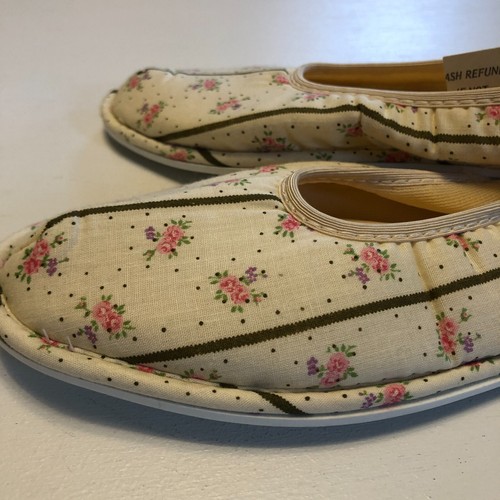 NEU Vintage 70er JIFFIES Hausschuhe Gr. L Neu mit Etikett Weichschaum rutschfest - Bild 7 von 10