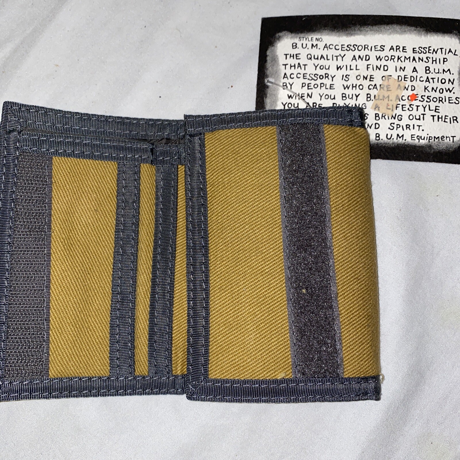 Vintage BUM Equipment Clothing Wallet NOS