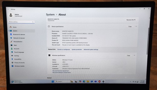 Lenovo ThinkPad P1 Gen 2 15 nero i7-9850H 2,60 GHz 32 GB 500 GB SSD Quadro T1000 - Foto 5 di 13