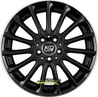 4X MSW MSW 30 Gloss Black Diamond Lip 8X18 ET43 - LK5/112 ML66.46 Felge Alu