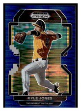 2022 Panini Prizm Draft Picks #PDP204 Kyle Jones Navy Blue Pulsar FOTL #/9