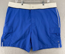 Madison Mens Swim Shorts XL Blue Mesh Lined NWT