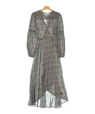 Christy Dawn Dresses BlackxBeigexGreen(Flower Pattern) S 2200631233084