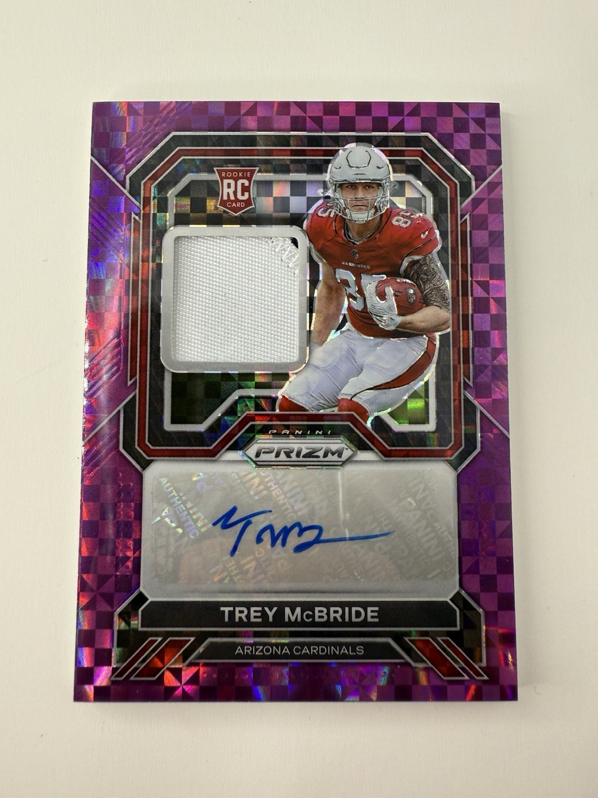 2022 Panini Prizm - Trey McBride #RPA-TM Purple Power /49 Patch Auto (RC)
