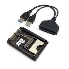 Cablecc SATA 22Pin to USB 3.0 CFast Card Adapter 2.5 inch for Cfast SSD 