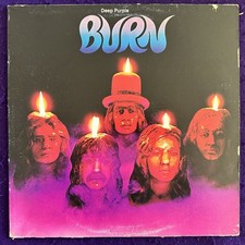 DEEP PURPLE Burn '74 WARNER BROS Gatefold ORIGINAL 1st w/Lyric Insert TESTED VG+
