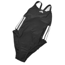 Adidas Badeanzug Damen Sportbekleidung 3 Streifen C Back Schwarz Weiß Bades