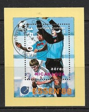 Nicaragua 1988 European Football Championships M/S CTO (P245)