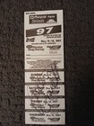 NHRA 1997 Cristen Powell Autographed Event Ticket Englishtown NJ Drag Racing