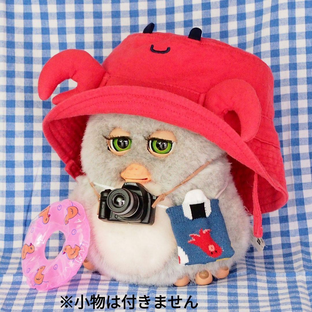 Working Product Furby 2 Cloudy Peach Green Eyes German 2005 #dae7de