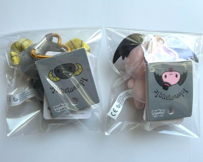 Sanrio LLOROMANNIC Plush Mascot Berry & Cherry Keyring set Z | eBay
