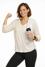 Untouched World Merino Wool Top Womens XL Ivory Baselayer New Zealand Pullover