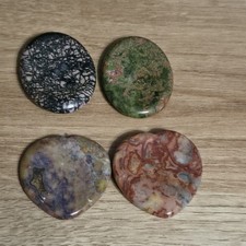 Natural Crystal Mixed Material Thumb / Worry Stone Bundle 72g