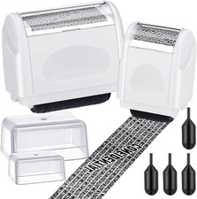 2 Pack Identity Protection Roller Stamp Identity Theft, Confidential, Privacy Ro