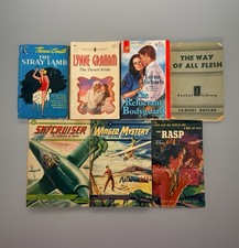 Vintage Paperback Lot of 7 Penguin Comet Pocket Books 1940s Aviation Crime