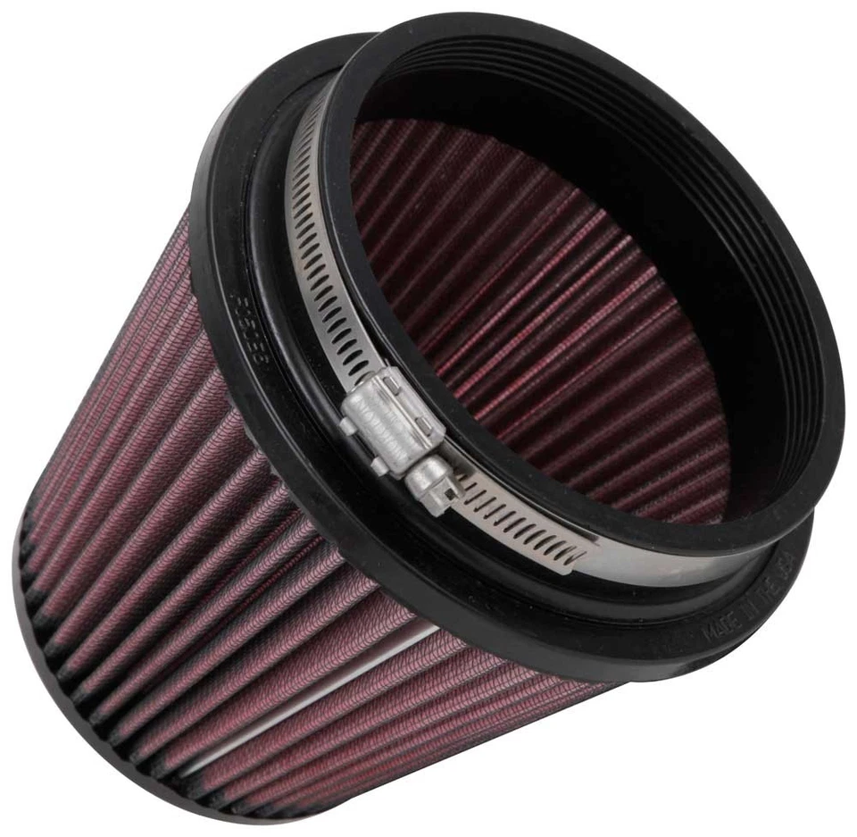 K&N Filter Universal Rubber Filter 5in Flange 6.5in Base 4.5in Top 5.5in Height - Image 2 of 2