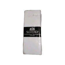 Stafford Package of 13 White 16" x16" Permanent Press Handkerchiefs NIP