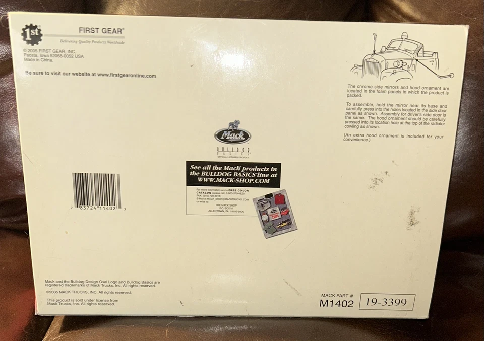 FIRST GEAR 1960 Mack B-Model Fire Truck Holiday Edition w/Figures Engine Co. #1 - Image 4 of 4