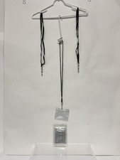 Lot 3 Lanyards  10 ID Badge Holders Clear Plastic Sleeves