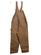 Carhartt Overalls Mens 40x30 Brown Duck Bib Workwear Double Knee Carpenter USA