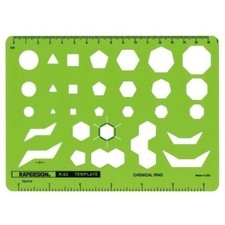 Berol Rapidesign Template - Chemical Ring - R-83