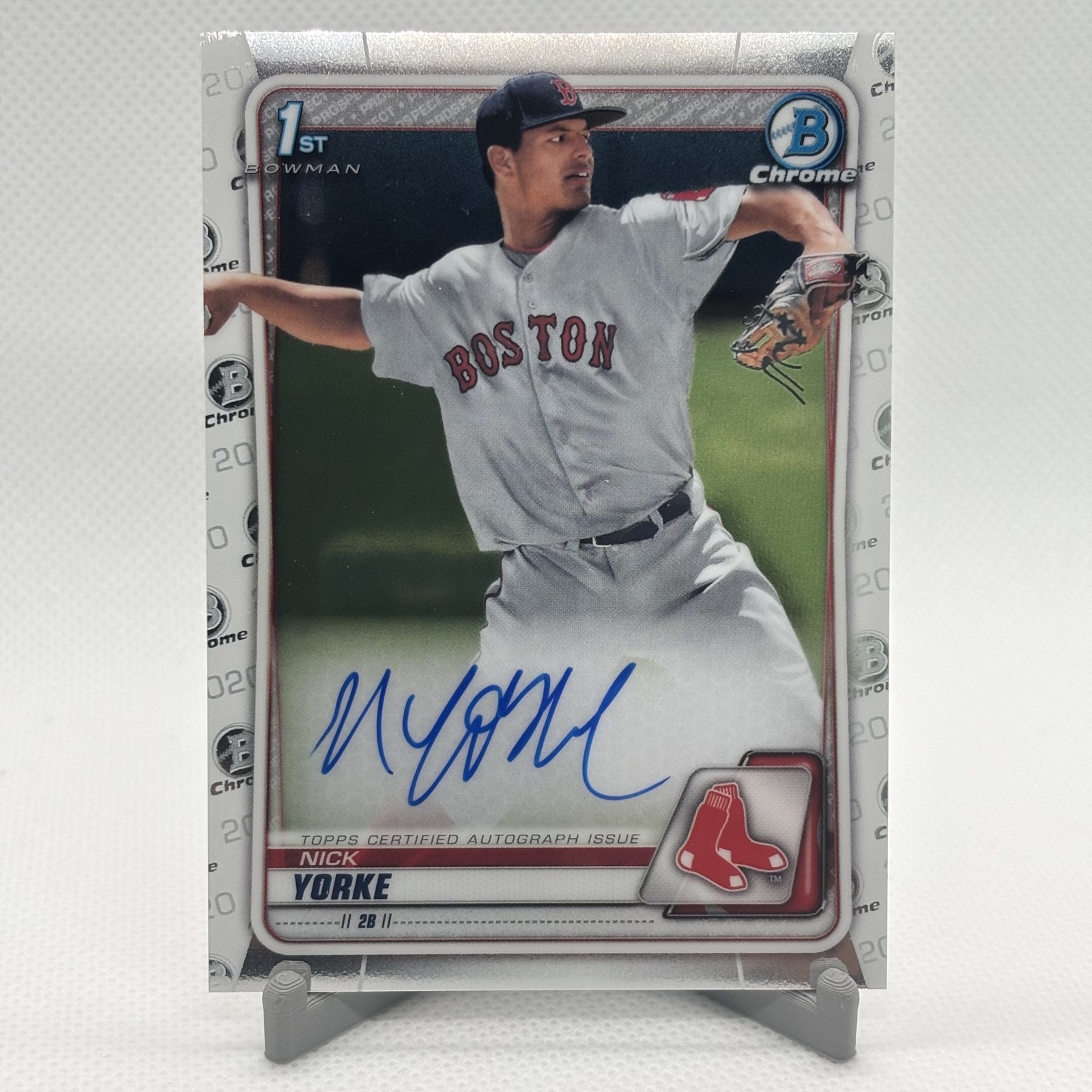 2020 Bowman Draft - Chrome Draft Picks Autographs Nick Yorke #CDA-NY (AU, RC)