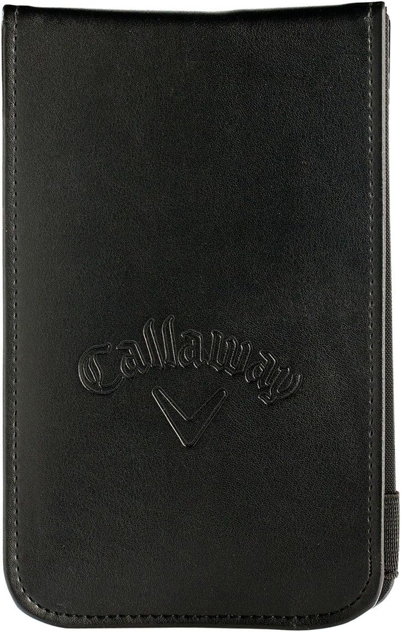 Leather Scorecard Holder , Black, 7 X 4.25