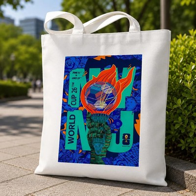 Zippered Commuter Bag  - Football Fan Canvas Tote