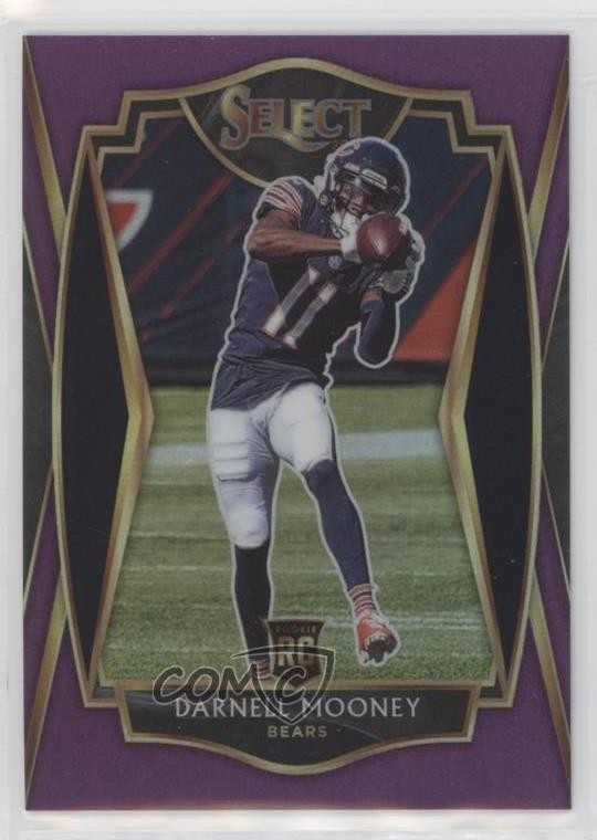 2020 Panini Select Premier Level Purple Prizm 72/75 Darnell Mooney #200 11ds