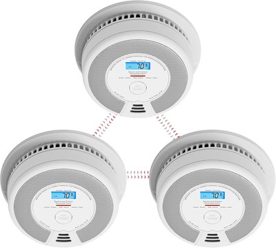 X-Sense Rauch- und Kohlenmonoxidmelder, LCD Anzeige, 10 Jahre Batterie, kein App