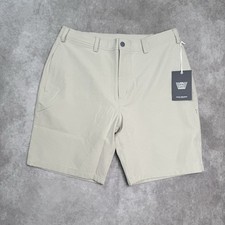 NWT Mack Weldon Men's Radius Flex Shorts Sz L Beige