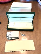 Rolex Cellini Large 10.5" Green Watch Box 41.00.04 - Great!!