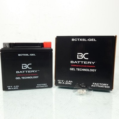 sla bc battery für roller kymco 50 super 8 2t 2007 bis 2020 ytx5l / 12v 4ah neu