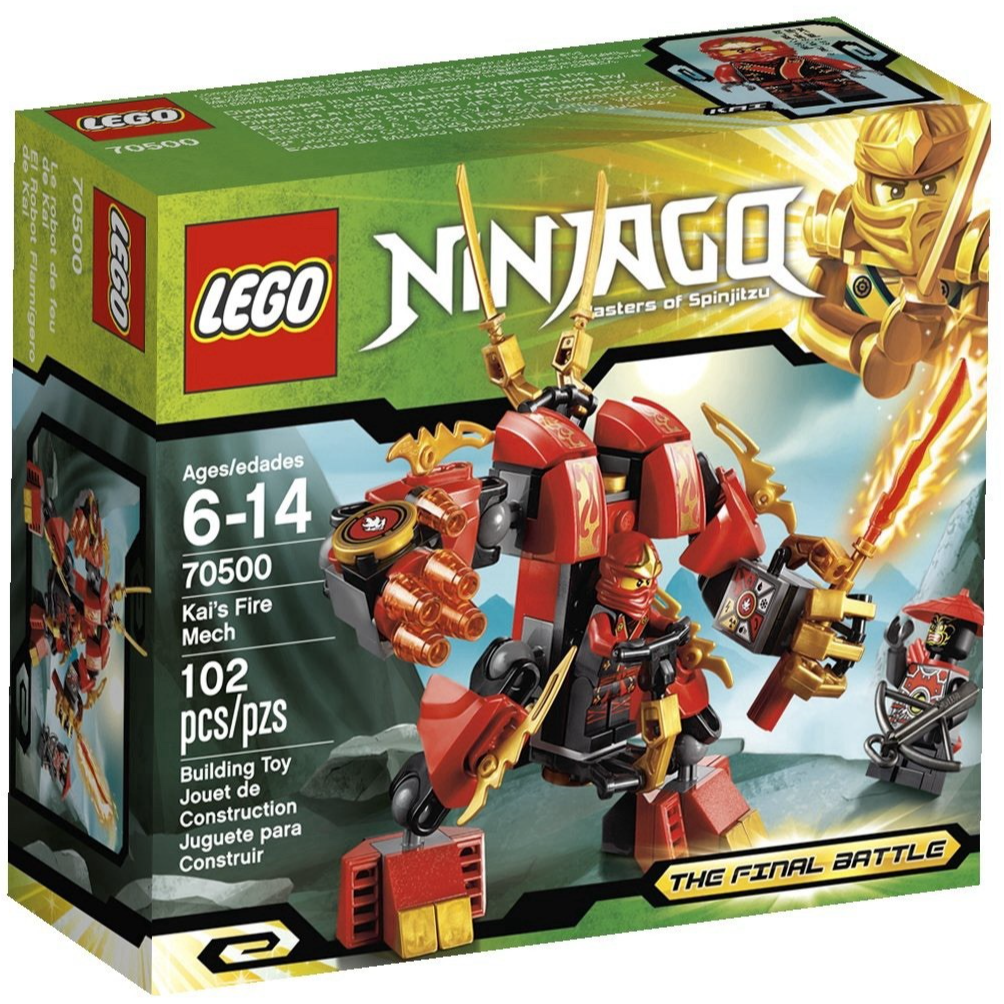 Lego Kai's Fire Mech 70500 Ninjago Final Battle Kai 100% Complete