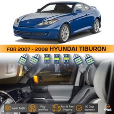 11 X Ultra White Led Lights Interior Package Kit For 2007 - 2008 Hyundai Tiburon