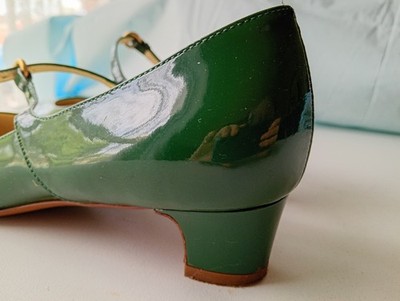 Miu Miu Green Patent Leather Mary Jane Heels EU 38.5 (AU 7.5–8) | eBay