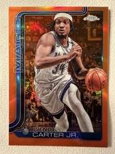 2025 Topps Chrome Orange Refractor #113 Wendell Carter Jr. Orlando Magic /25