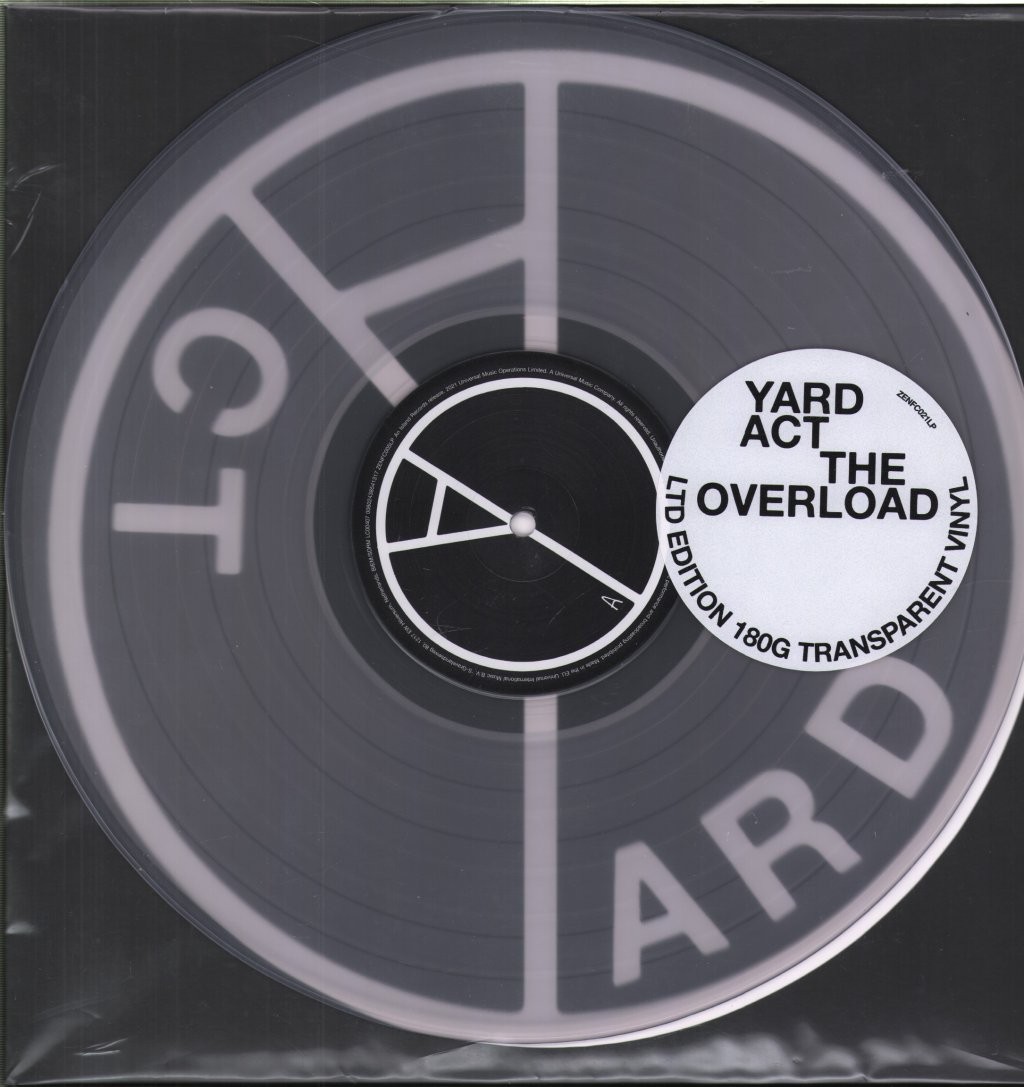 Yard Act Overload LP vinyl Europe Zen Fc limited edition clear vinyl LP with