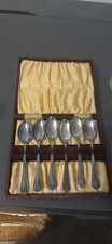 Vintage Silver Plated Teaspoons Set of 7 In Original Box – H L & Co