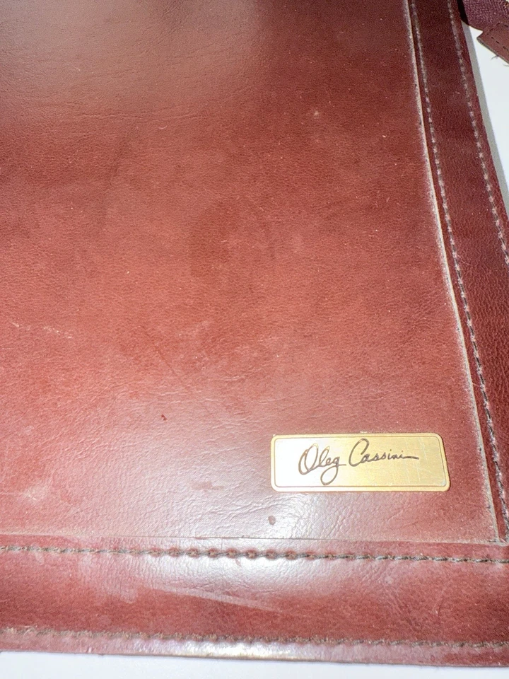 "Maletín portafolio vintage Oleg Cassini Airway Industries 12""x16""" Foto 3 de 4