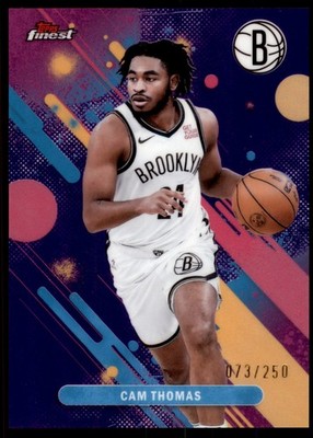 2025-26 Topps Finest Cam Thomas #25 Common Purple Refractor 73/250 Nets