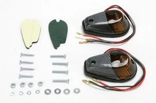 K&S Technologies 25-8026 Flush Mount Marker Lights - Carbon/Smoke Lens - Single