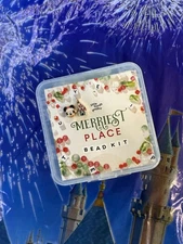 Disney Parks 2025 Little Words Project Pop Up Holiday Bead Kit Mickey Castle New